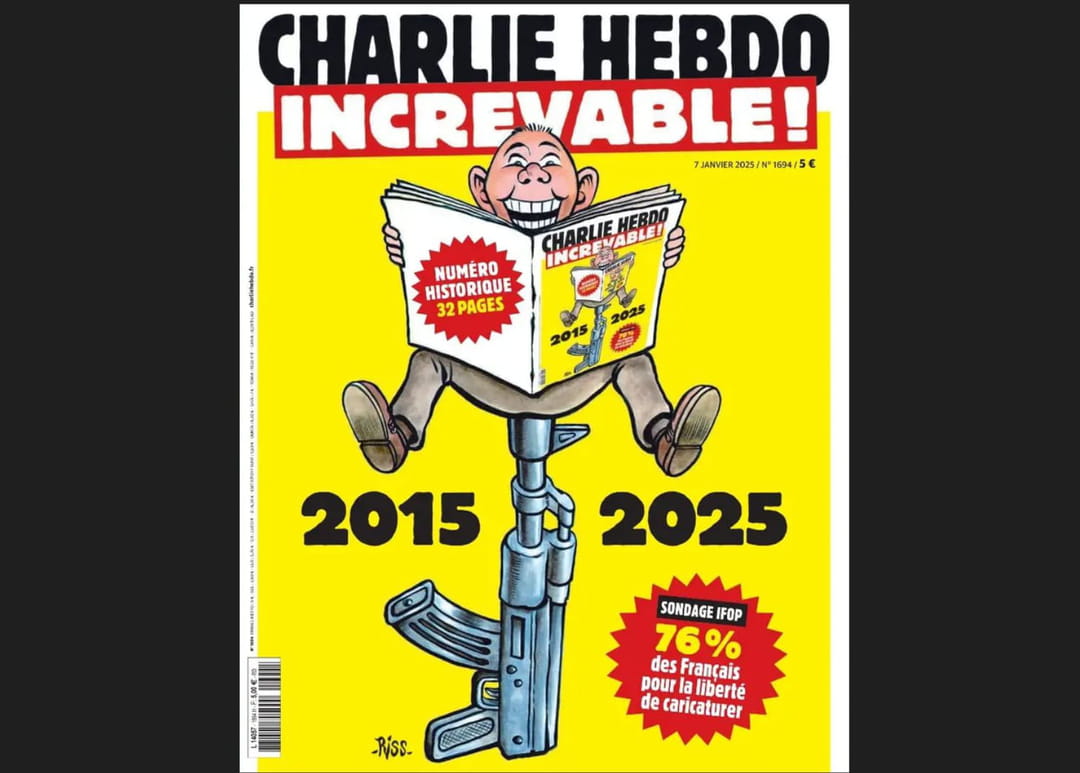 1736160613 966 The very strong drawing of Charlie Hebdo 10 years after