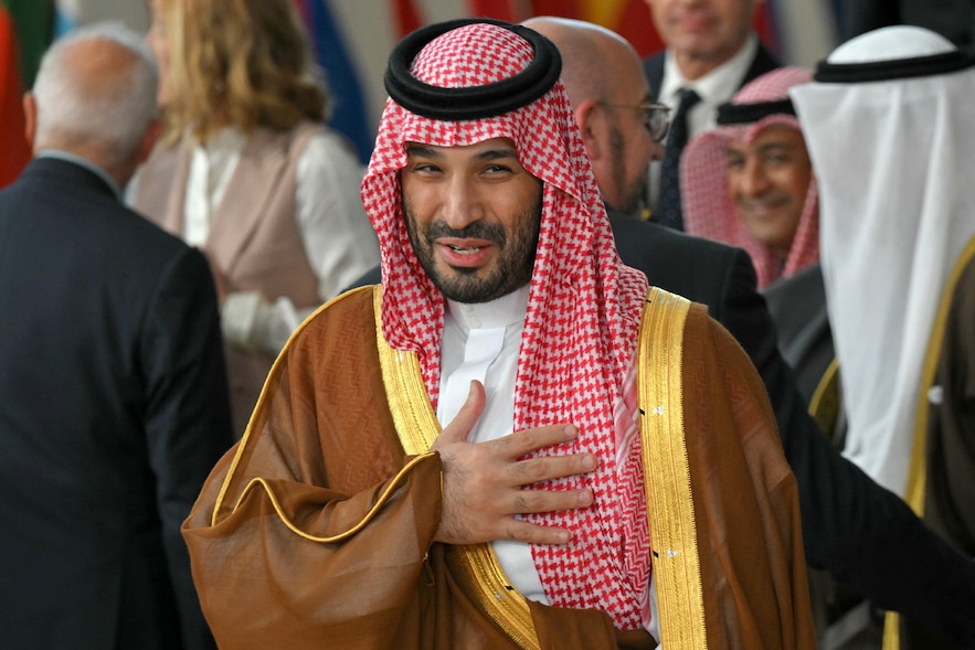 Saudi crown prince Mohammed Ben Salmane, October 16, 2024 in Brussels