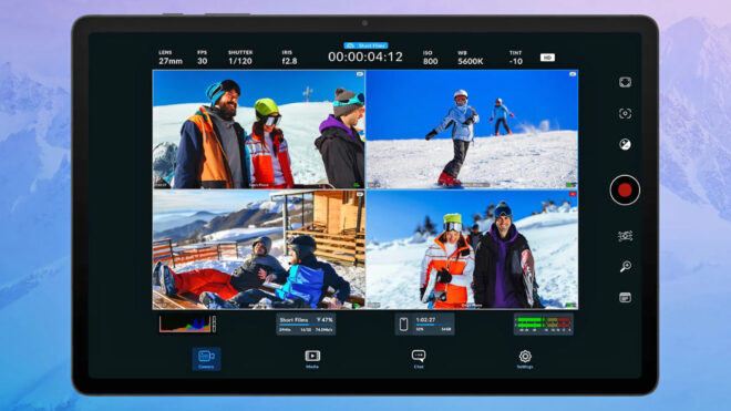 Android tablet support came to Blackmagic Camera application