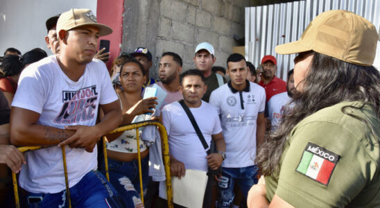 At the Mexican border migrants awaiting Trumps policies