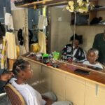 DRC Mwasi UZURArt the salon which organizes traditional hairstyle training