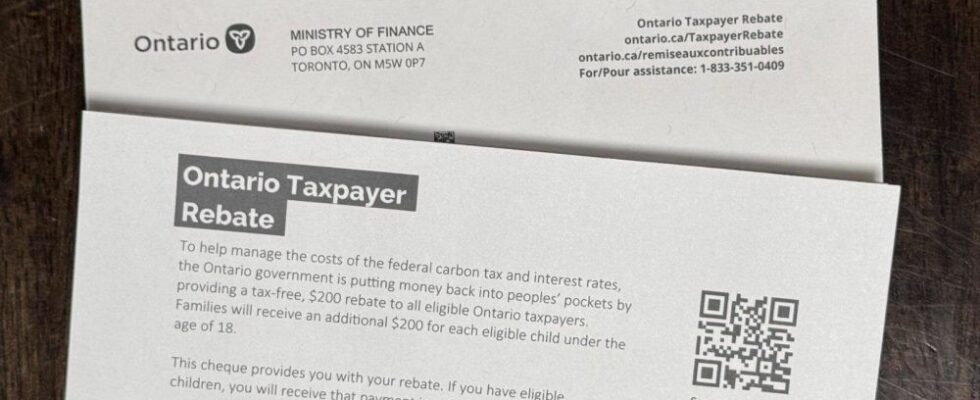 Five Things to Know About that 200 Ontario Cheque