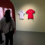 Football shirts for the Moroccan team now hang as art