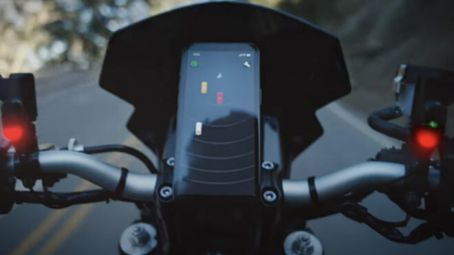 Garmin has also prepared a radar for motorcycle riders