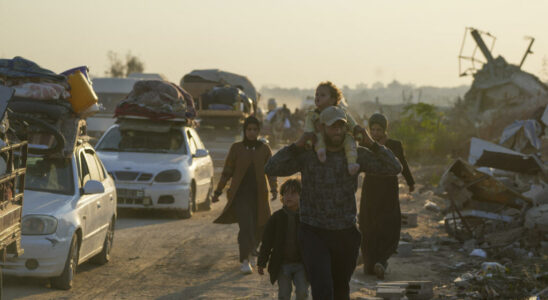 Gaza the difficult return north of the displaced Palestinians