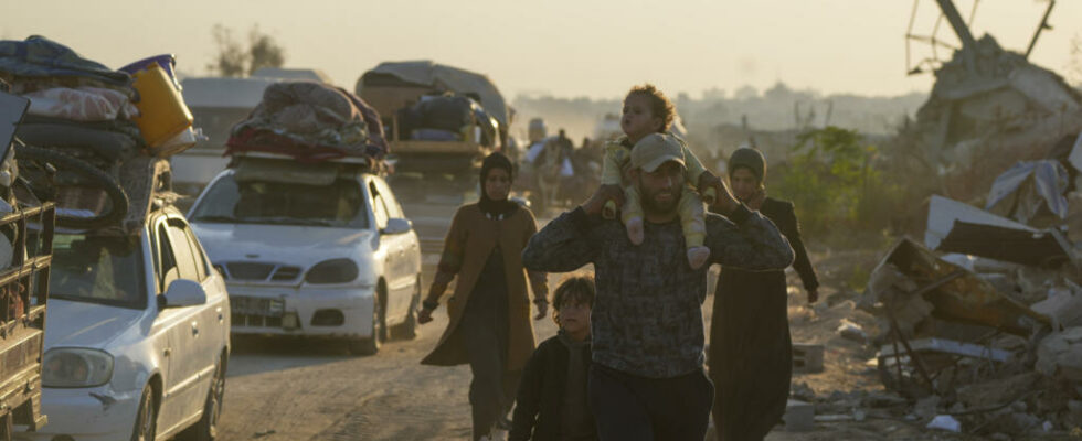 Gaza the difficult return north of the displaced Palestinians