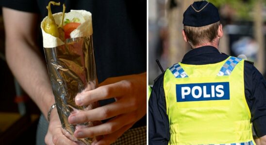 Hit a policeman in the head with a kebab roll