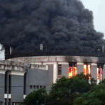 Liberia suspects arrested after Parliament fire are relatives of the