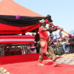 Liberia thousands of people at the funeral of ex warlord Prince