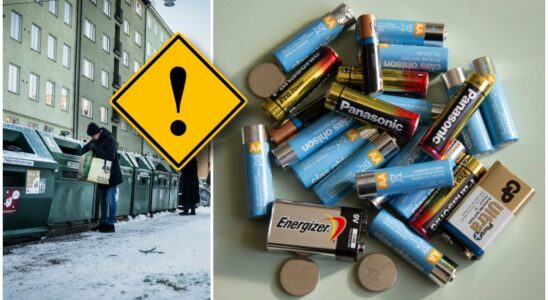 Never put your batteries here can be dangerous