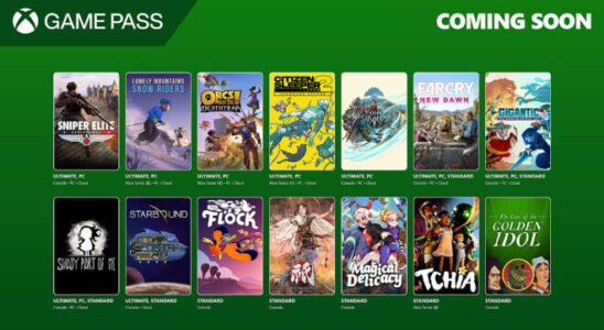 New games to be added to the Game Pass library