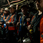 Poland coal industry workers and miners demonstrate in Warsaw