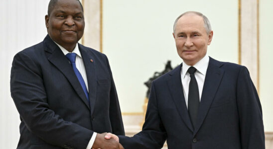 Russia meeting between Vladimir Putin and his Central African counterpart