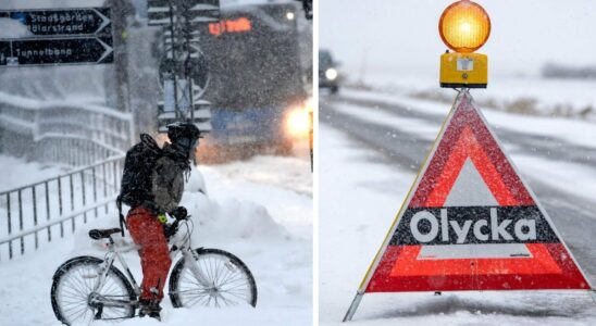 Snowy weather on its way over Sweden problems are