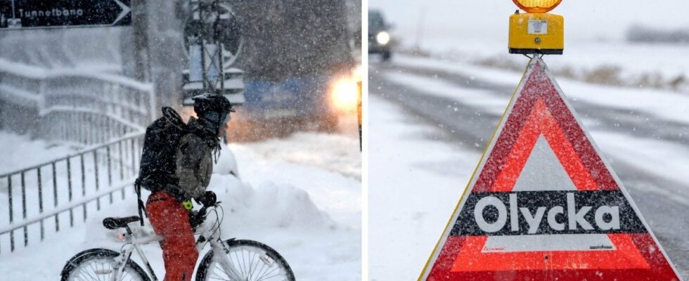 Snowy weather on its way over Sweden problems are