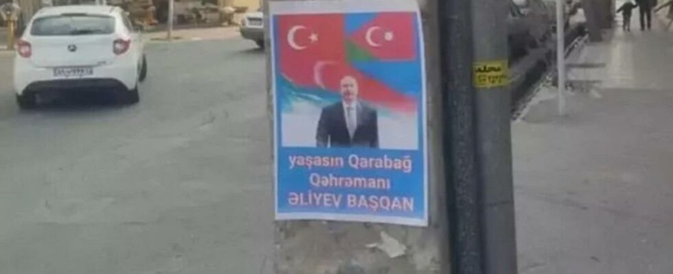 Striking images from Iran President Erdogan posters on streets and