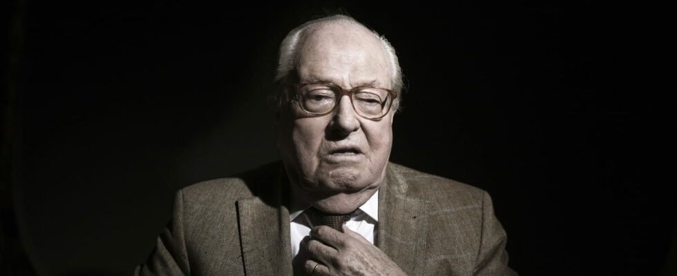 The grave of Jean Marie Le Pen vandalized using a mass