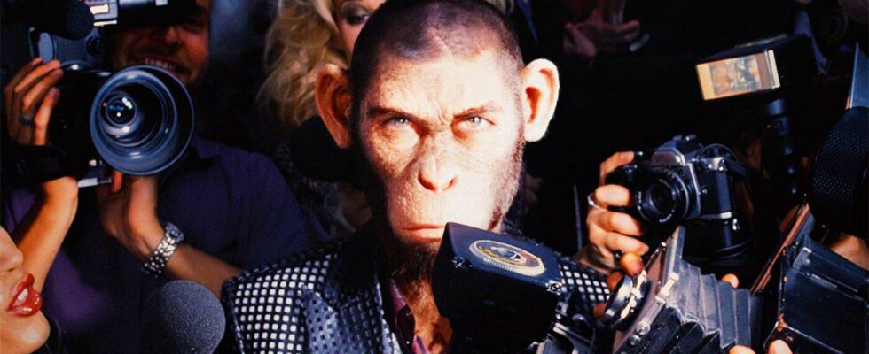 Why is the mega star in the film a monkey