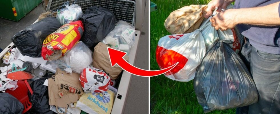 You should not do this when recycling old clothes