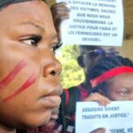 sit in of women in Ndjamena to denounce the collective rape