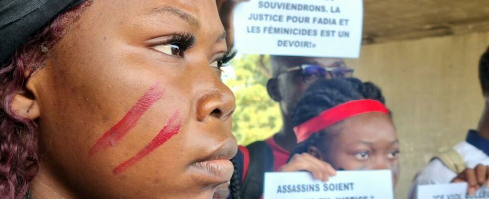 sit in of women in Ndjamena to denounce the collective rape