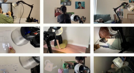 A prototype robot system developed by Apple researchers was exhibited