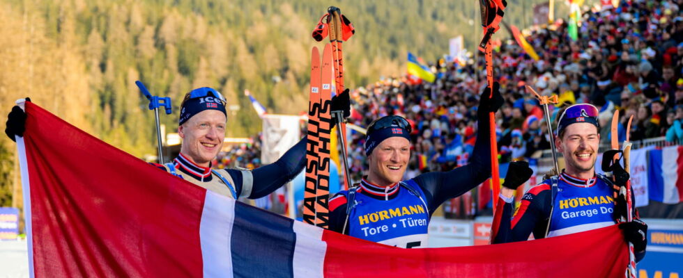 Biathlon Mass Start Men Intouchable Norwegians sign a magnificent hat