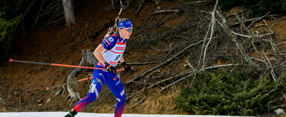 Biathlon Mass Start Women Michelon offers money the historic record