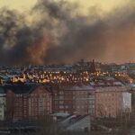 Black smoke over Stockholm 15 mopeds burn