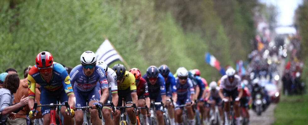 Cycling on Paris Roubaix the Arenberg hole approach modified for security