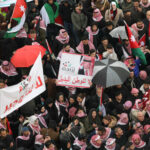 Demonstration in Amman against Trumps project to move Palestinians from