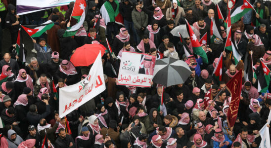 Demonstration in Amman against Trumps project to move Palestinians from