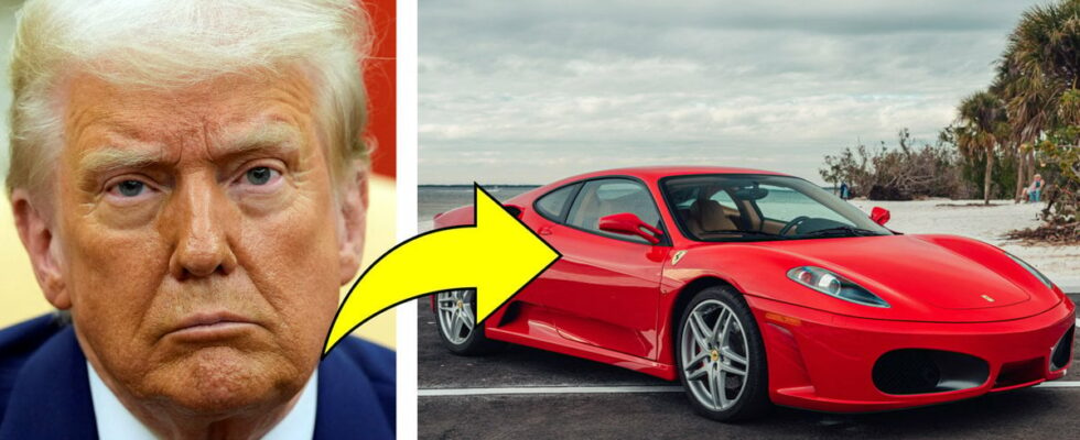 Donald Trumps Ferrari for sale