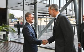 Endesa Cattaneo Enel meets King of Spain Filippo VI