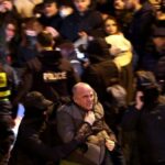 Georgia two opposition leaders arrested during an anti government demonstration