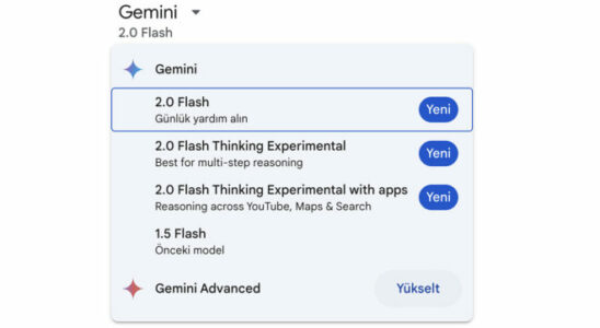 Google added new artificial intelligence models to Gemini application