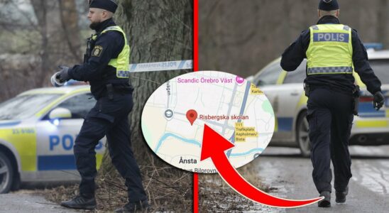 Here relatives can turn after the shooting in Orebro