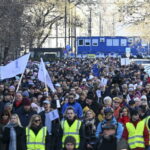 Hungary Magistrates demonstration mobilized against a new legal reform project