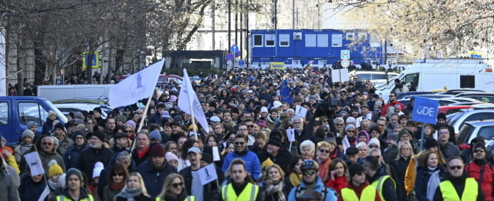 Hungary Magistrates demonstration mobilized against a new legal reform project