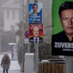 Legislative in Germany voters in the ballot box after an