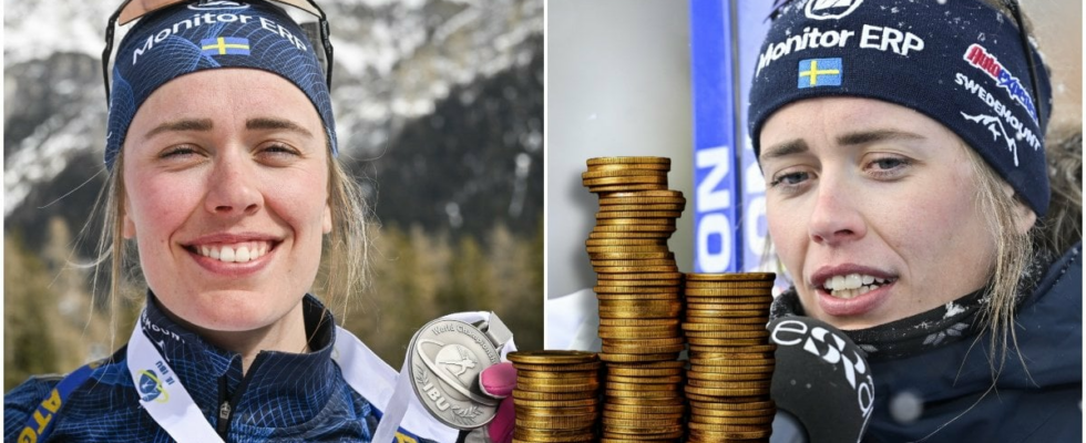 Money rain over Elvira Oberg it earns the biathlon