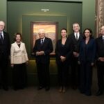 President Mattarella at Munchs exhibition with Queen Sonja of Norway