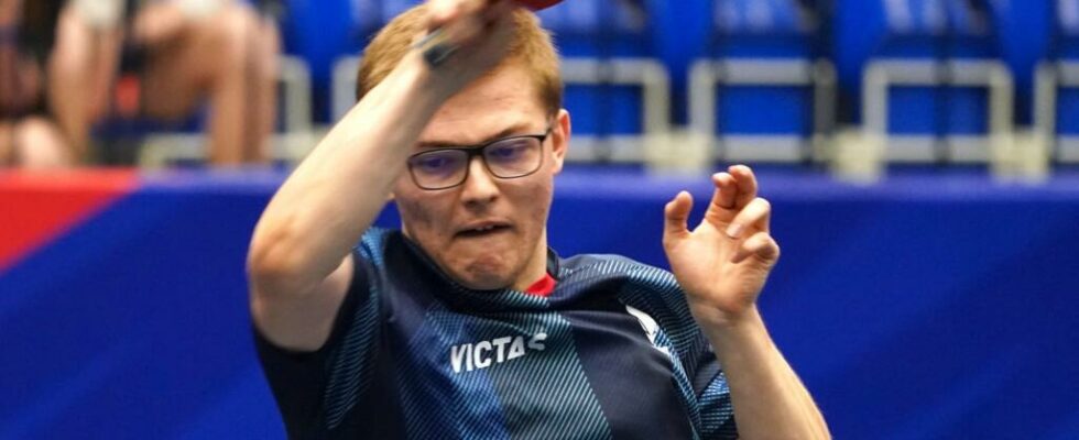 Table tennis Alexis Lebrun qualifies for the semi finals in Singapore