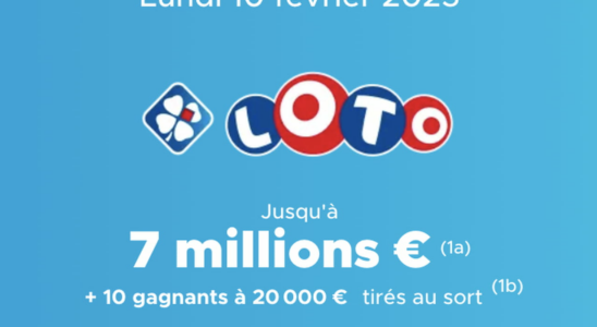 The draw on Monday February 10 2025 7 million euros