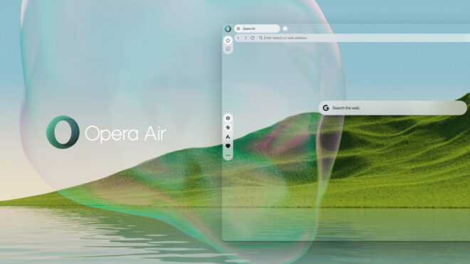 The first browser Opera Air was introduced in essence