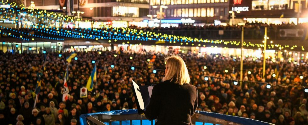 They stood up for Ukraine on Sergels square