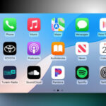 Three rows of application support for Apple Carplay