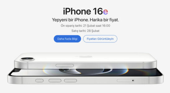 iPhone 16e in Turkey 48 thousand TL pre order opened