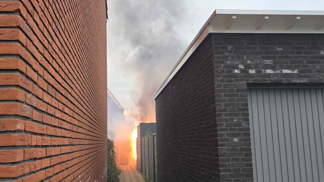 Fire in a shed on the Paardekamp in Bunschoten