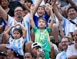 Argentina celebrates the World Cup Brazils match turned into a screening